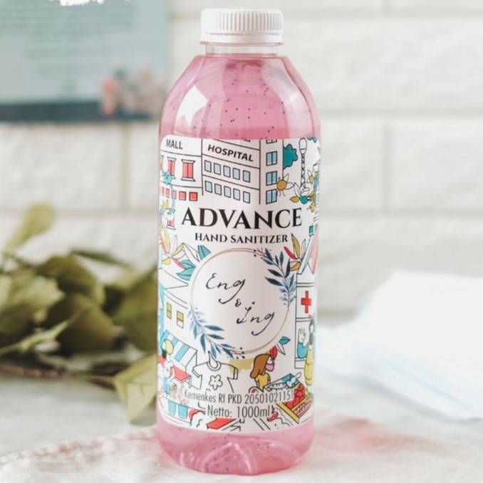Produk Eng & Ing - Advance Hand Sanitizer-Cherry Blossom - 1000 ml